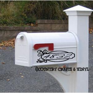 Flourish Mailbox Decals