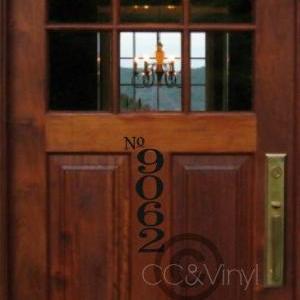 House Number Vinyl Decal