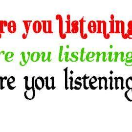Christmas Are You Listening Vinyl Decal