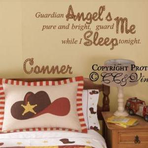 Guardian Angel Lil Cowboy Prayer With Personalized..