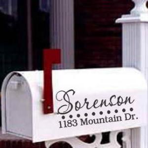 Personalized Mailbox Decals With Name