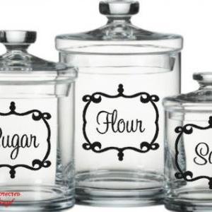 Custom Kitchen Canister Labels