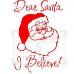 I Believe Santa Decal