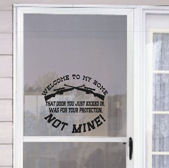 To My Home Screen Door Decal on Luulla