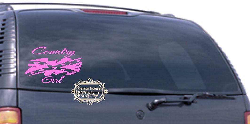 Southern Country Girl Vinyl Auto Decal