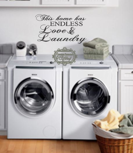 This Home Has Endless Love And Laundry Vinyl Wall Art