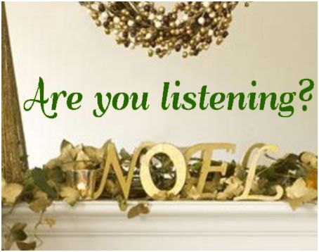 Christmas Are You Listening Vinyl Decal