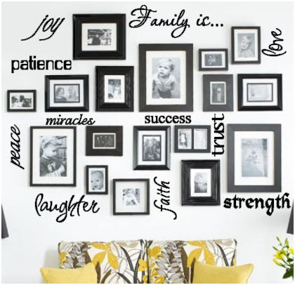 Family Word Collage Vinyl Wall Words