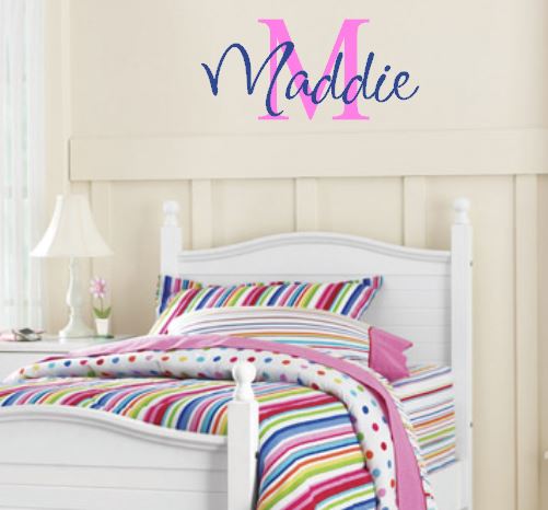Girls Personalized Name Decal