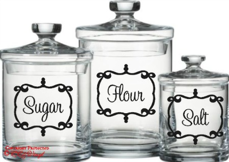 Custom Kitchen Canister Labels