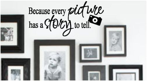 Every Picture Has A Story Vinyl Decal