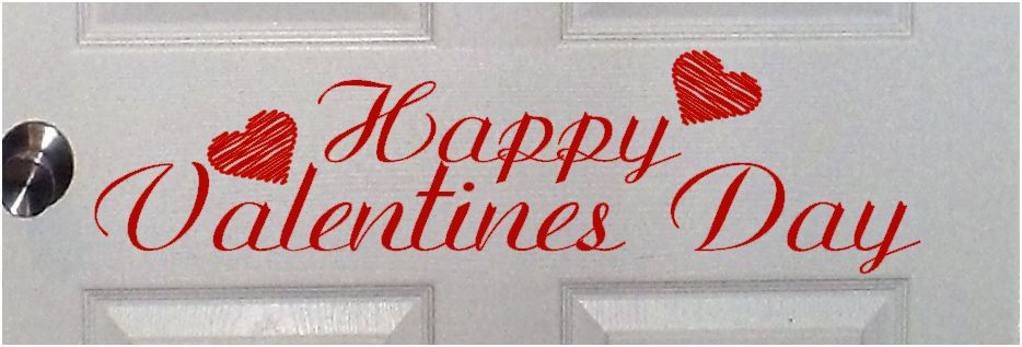 Happy Valentines Door Decal