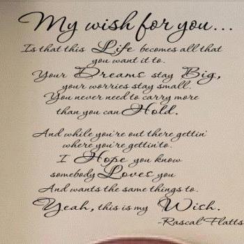 My Wish For You Vinyl Wall Decal on Luulla